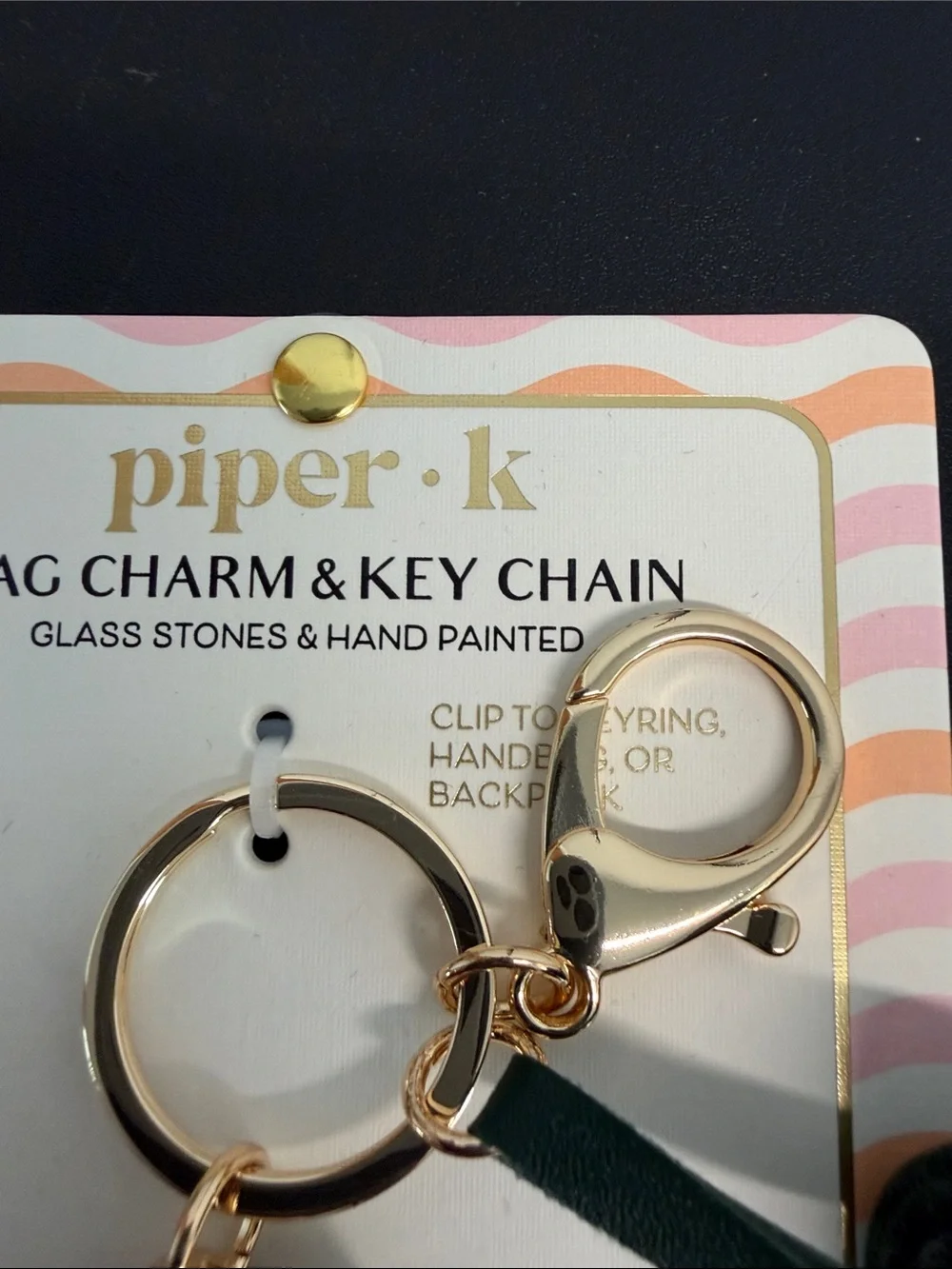 Piper K | Equestrian Motif Horse Bag Charm w/Rhinestone Saddle, Scarf & Tassel